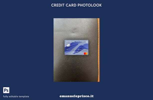 modello frontale photolook mastercard USA Morgan Stanley Bank in stile verificat